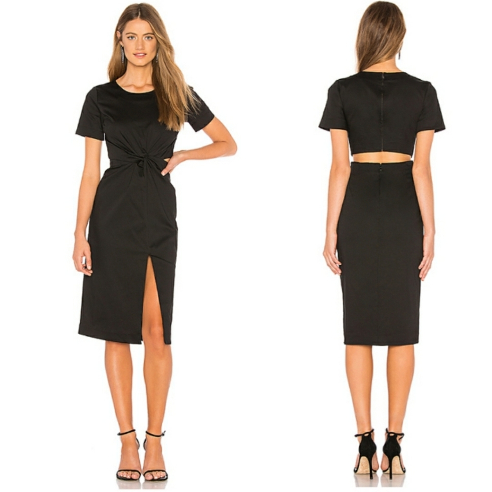 Revolve Chrissy Teigen Black Pina Colada Dress M